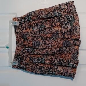 American Eagle Outfitters Black and Tan Mini Bubble Skirt